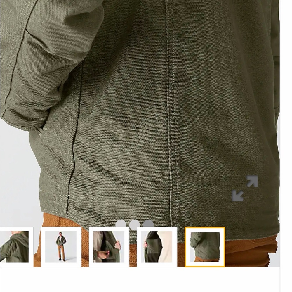 Carhartt Women's Loose Fit Washed Duck Jacket - Sherpa Lined - Picture 4 of 8